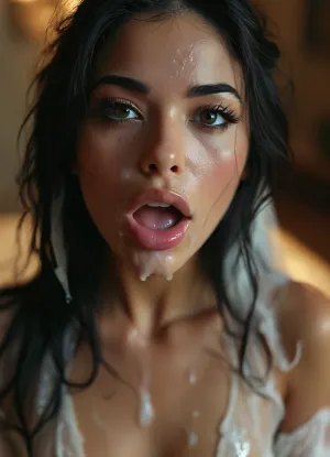 25 year old female Arab Princess, oriental beauty with long black hair, covered in thick white realistic cum, sexy expression, orgasm, orgasm face, Mouth half open, tongue on lip, eyes half closedwoman, cum, on, face, <lora:MJ52:.3>, <lora:BUT_SDXL_SHS:1.3>, <lora:add-detail-xl:.7>, <lora:CinematicStyle_v1:2>, <lora:JustCum:1.7>