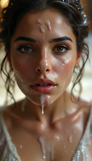 30 year old female bahranian queen, covered in thick white realistic cum, sexy expression, woman, cum, on, face, <lora:MJ52:.3>, <lora:BUT_SDXL_SHS:1.6>, <lora:add-detail-xl:.7>, <lora:CinematicStyle_v1:2>, <lora:JustCum:1.5>