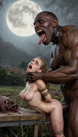 ((crying alot:1.215)), (12 men jerking off on her:1.4), ((old man fucking her from behind:1.5)), public exposure, (princess Elsa), college woman, (upskirt), (no panties), (big fake tits), (round breasts), bus, sitting, legs spread, buttplug, stockings, black coat, High, Resolution, More, Details, 8K, chained nipple ring, chained, in bdsm dungeon, side view, shot from below, carry fuck, anal sex, interracial, (hyper size difference:1.12), (big black cock:1.4), large black male, tattoos, gold watch, cameras, filming, gigantic penis, gigantic cock, (anal), (vaginal), orgasm, ripped outfit, (gangbang), (triple_penetration), (full_blush), colors, (nipples), (medium_breasts), ruined black makeup, runny makeup, eyelashes, exhausted ecstatic expression, open mouth, painful, starring into the camera, ((Hyper realistic)), (ultra HD image), 8k, super high quality, super high resolution, extremely detailed, perfect face, perfect eyes, ((crying alot:1.65)), extremely shy, 1 girl, 8 old men, ((view from the side)), ((brutal sex:1.3)), ((extremely rough pounding)), ((forceful)), (in a bloody field after a battle, white full moon in the sky:1.4), (man is choking her from behind:1.2), ((hogtied, bound with large chains, tied to a torture table:1.18)), ((((12 giant african muscular men:1.4)), (opening wide her little mouth:1.5), (interracial sex), ((anal fuck 1.5)), (hyper massive cock:1.2), of the beast is to big for her little mouth, impossible fit in mouth, looking up, (trying to fit in her mouth the massive cock:1.24), (Tears:2), (bukkake:1.24), (handjob:1.12), above view, cum in mouth, cum on forehead, cum on cheeks, porn photoshoot, (huge dick:1.12), (creamy deep deepthroat:1.24), (extreme oral sex:1.4), (huge massive white dick:1.24), (cum), (hands holding hair), (huge dick:1.4), (bukakke), (cum in face, cum on body), (covered in cum), ((tears:2)), large hyper muscular fat old men, (double anal sex), swollen white veiny cocks, (double anal penetration:1.4), hardcore double penetration, proper physics, big white cocks, muscular white old men double anal gangbang)), (forceful penetrations), extremely graphic, beautiful hands, massive cum in ass, anatomically correct, (eyes wide open in horror:1.72), (wide mouth spreader:1.8), (pleading expression:1.56), (terrified:1.48), (crying:1.48), (fear and panic:1.56), (pulled nipple clamps:1.4), (anal spit roast:1.12), (large massive cock in mouth:1.12), deep anal penetration, (very high view:1.12), (detail Hermione Granger:1.32), (detail Hermione Granger face:1.16), <lora:LCMTurboMix_Euler_A_fix:2>, <lora:detailed_notrigger:2>, <lora:photorealistic_portrait_notrigger:2>, <lora:JuggerCineXL2:2>, <lora:CinematicStyle_v1:2>