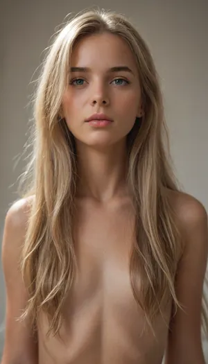 Kyra, anatomically correct, dark tanned, blonde, (uncovered long hair:2), flat, chested, <lora:flat_chested_v3.5:2>