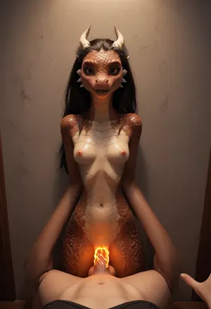 2girls, (petite mean aggressive scaly gothic anthro dragon women:1.2982), dark dragon scales, scalie sharp dragon claws, becoming sex crazed, sexy body, medium firm tits, masterpiece, skinny, bony, anorexic, cachectic, exhausted. stand on toe, perky breasts, bow, very long hair, skiny body, glowing lava lines on body, best quality, highly detailed, highres, pov view close-up, (standing sex from forward:1.5), pov view from above, lean on wall, hands rised on wall, balls deep penetration, thin waist, pov standing vaginal sex, proneboned, pov close-up, pubiscent, head close-up to viewer, her face close-up to pov, monster, ral-smoldragons, niohxlguardiansprt, <lora:SDXL_Human_Male_Furry_Female:.8>, <lora:deepbeastxl-000004:.8>, <lora:ral-smoldragons-sdxl:.8>, <lora:niohxlguardiansprt-step00000420:.8>