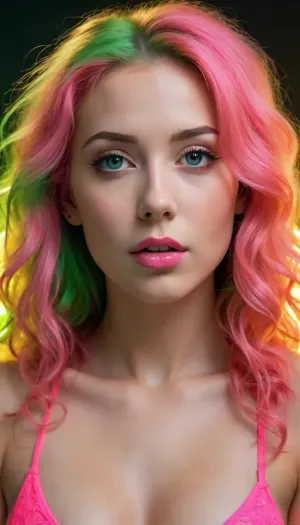 fishnet tights, official art, unity 8k wallpaper, over-detailed, beautiful and aesthetic, masterpiece, best quality, (zentangle, mandala, tangle, entanglement), (fractal art:1.3), 1girl, golden flowers, extremely detailed, dynamic perspective, the most beautiful form of chaos, elegant, brutalist design, bright colors, romanticism, James Jean, Robie Dwi Antono, Ross Tran, Francis Bacon, Michal Mraz, Adrian Geni, Petra Kortright, Gerhard Richter, Takato Yamamoto, Ashley Wood, atmospheric, (detailed smooth skin), (lean abs:1.3), (golden glow:1.2), (neon pink and green-haired, (golden curls:1):1.4), (golden curls:1.3), (huge round breasts:.8), perfect face, realistic, small natural breasts, perfect tits, perfect body, beautiful, pronounced feminine facial features, perfect ass, healthy skin tone, fair skin, perfect teeth, perfect eyes, matching eyes, detailed eyes, very detailed iris, long eyelashes, big realistic lips, full lips, sweet smile, perfect mouth, detailed face, ((cute tall tall tall face)), symmetrical face, pleasure face, pleasure emotion, cute tall tall tall doll face, detailed hairstyle, healthy hair, bright pink hair, very long hair perfect lively eyes, flawless tongue, bright eyes, penetrating gaze