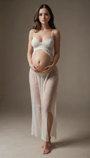 full body image, facing forwared, very heavily pregnant, <lora:princess_xl_v2:1.2>