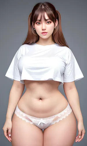 fullshot of a 18 year old cutie irish young adult girl, ((extremely tenderness)), ((young looks:1.7)), ((e woman)), ((big hips)), huge round eyes, (((seductive alluring thick thighs))), ((spread legs)), (((cotton booty s))), cotton thigh high socks, ((((white loose crop t-shirt)))), cinematic lighting, volumetric lighting, 120mm lens, pink pigtails hair, photo-realism, perfect face, (detailed face:1.3), ((looking at viewer:1.4)), symmetrical, athletic, sharp, highly detailed legs, 1young adult girl, detailed, (perfect fingers:1.2), photographed by a Nikon Z7 II Camera, <lora:crop_top_overhang_v1:.5>, <lora:_tits:.5>, <lora:ahx_v1:.5>, <lora:AtomicHips2:.5>