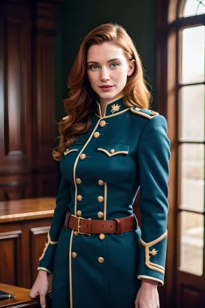 Le soldat se tenait à l'attention, ses tétons dressés s'étirant contre le cuir serré de son uniforme. C'était un vrai guerrier, un maître de bataille et de conquête. Son corps a été perfectionné par des années d'entraînement rigoureux et de discipline. Et