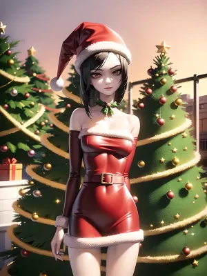 A young adult goth girl with a tattoo on her face was scrolling through pornographic images when she came across an AI-generated masterpiece that caught her attention. The image was a half-naked woman with tattoos covering half of her body,
