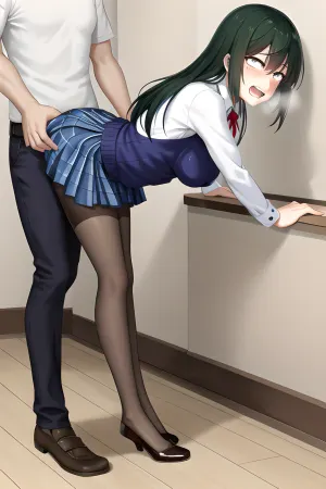 woman, standing, sex, <lora:TTF_5:.5>, scared, expression, open, mouth, clenched, teeth, <lora:scared-expression-v1.8-000005:.5>