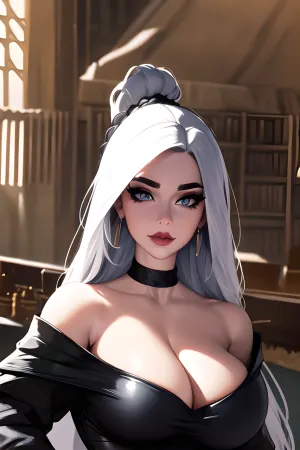 高技能的艺术家杨森创作了一部既感人又优雅的艺术作品. 女人的姿势在电脑前捕捉到她的美丽和魅力