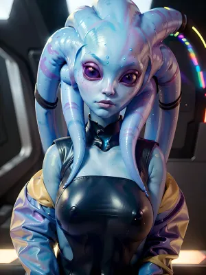 Dans un monde futuriste où l'IA s'est emparée, Nautolan est une jeune fille intrépide au maquillage bleu vif et aux jolis yeux blancs. Elle est poursuivie par un groupe de voyous qui veulent la prendre pour leur propre sournois