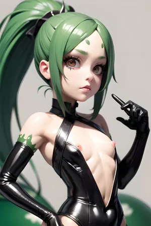 Arachnecptは、緑色の皮膚、ふわふわの白いポニーテール、および小さなbreastsを備えたユニークなAI技術でした。 誰が望んでいたのか、そして彼女の性的特徴が常にディスプレイ上にありました。 1日、彼女は