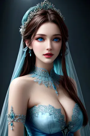 La foto de la mujer era una obra maestra de luz cinematográfica, foto cruda de 35 mm y detalles ultra-realistas que la hacían parecer viva. Su belleza fascinante hizo la carrera de corazón de cualquiera con emoción