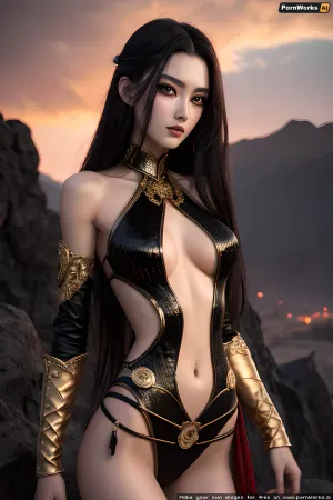An AI-generated porn picture of a magma girl with an ultra-detailed body and high resolution is truly impressive. The 18 years old magma girl has a thin waist, best quality, ultra-detailed body, and 8k wall