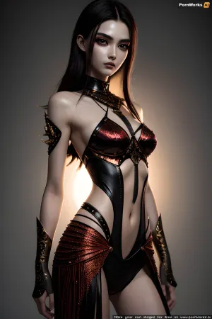 ウルトラデリテージボディと高分解能でマグマ少女のAI画像は本当に印象的です