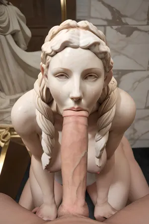 若い女性は古代ギリシャの彫刻のマスターでした。 自分のスキルを完璧に過ごし、今は彼女の作品を紹介する準備ができました。 大理石の彫像の前に立っていたように、彼女は彼女にその視線を感じることができます。 このことを知った