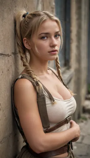 Kadın daha önce hiç pornografik bir resim görmemiş evsiz bir kadındı, ama ne olduğunu biliyordu. Bir gün, ponytails ve meme göğüsleri ile güzel sarışın 18 yaşındaki güzel bir pornografik bir resim üzerinde tökezledi