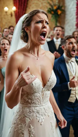 La cérémonie de mariage était en plein essor, avec l'échange des vœux de la mariée et du marié. Soudain, le visage de la mariée est devenu rouge avec colère alors qu'elle criait à son mari pour ne pas avoir pu produire une photo de leur vie sexuelle. Le marié a essayé