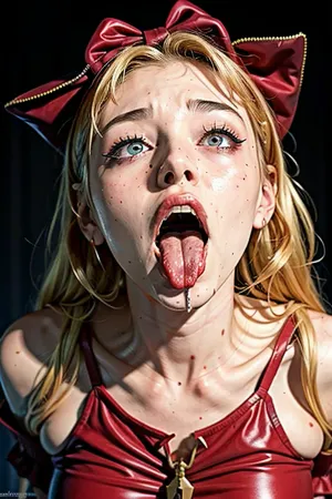 Zombi, 장난스러운 성격을 가진 여성, 그녀의 외로운 행동과 ahegao 얼굴의 사랑에 알려져 있었다. 그녀는 그녀의 눈을 돌리고 그녀의 눈을 횡단하며 혀를 끈다