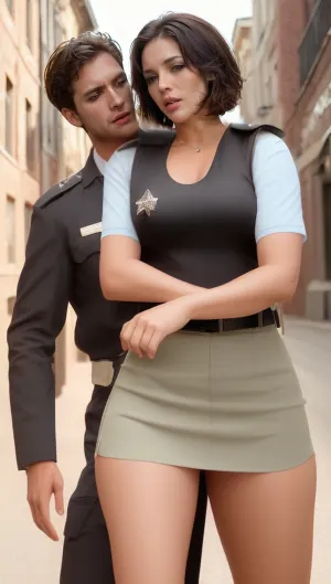 Uma mulher vestida como policial foi apanhada pelas autoridades e presa por violar as leis de privacidade