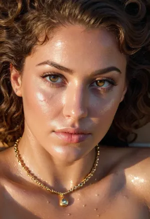 Une femme à l'intérieur du jacuzzi était un chef-d'œuvre de beauté, avec une peau impeccable, des fossettes sur les deux joues, de larges yeux qui correspondaient parfaitement à la réalité, une taille étroite et des hanches qui la faisaient ressembler à une couverture de magazine, et des seins pleins qui