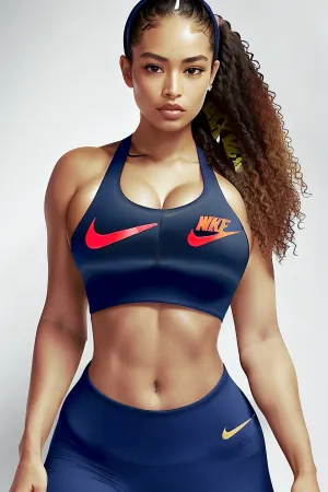 The woman stood in front of the mirror, admiring her perfect skin and toned midriff. She had a perfect lighting and perfect sports bra that showed off her toned midriff. Her slim waist was accentuated by the 8k