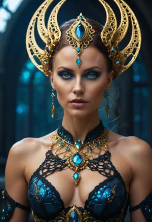 Una foto cautivadora de una mujer nórdica de Venus y Noruega con filtros brillantes de lente bokeh, encajes neurales de alta tecnología y filtros de lente de ojo de pez en una composición cautivadora de su suave luz cinematográfica perfecta natural,