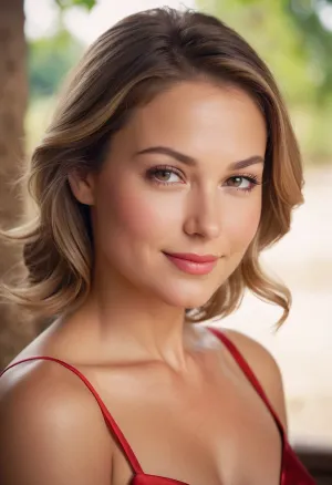 A IA gerou uma imagem deslumbrante de uma jovem com um sorriso inocente e pose de amor, usando uma blusa elegante e saia. Ela era o epítome da inocência e da beleza, ganhando-lhe o título de "melhor obra-prima de qualidade