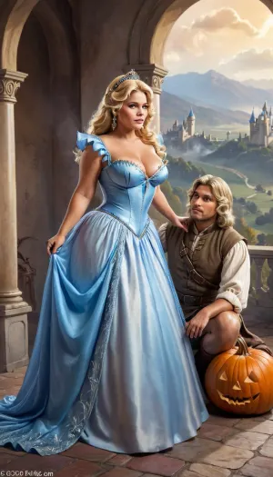 从前有一个名叫灰姑娘的年轻农妇. 她与继母和两个继妹住在一个小别墅里. 有一天,在树林里散步时,她碰上一只漂亮的水晶拖鞋