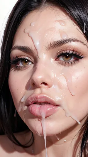 A menina com o cabelo preto e rosto bonito estava em pé na frente de uma tela de computador, seus lábios estavam cheios e perversos, e suas bochechas eram rosy da excitação de criar algo novo. Sua saia era curta, e suas bochechas eram ros