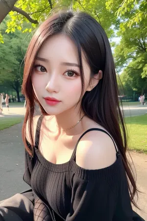 在年轻成年女孩脸上的超高音速放大 展现出她完美的眼睛和妆容 而她性感的装束 却被尖锐的焦点和清晰的细节所突出