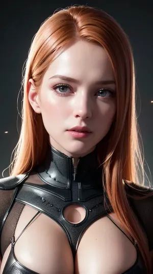 The AI-generated pornographic photo was a stunning depiction of the ultra realistic details of the android face, with high-resolution renders of every pore and intricate microchips visible through her skin texture. Her voluptuous curves were rendered with the highest