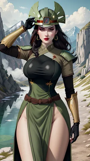 绿眼睛和化妆的女子正用智能手机拍照,在头盔前拿着. 她的中性表达表明 她正在拍摄一个重要场合的照片