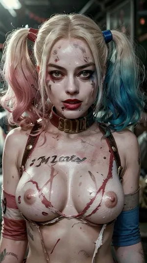 Harley Quinn은 여성에게 "예" 이모티콘과 반응 한 질문에서 그녀의 얼굴의 사진을 보냈습니다. 그때부터, 그들은 그들의 몸의 사진을 교환하고 그들이 자신의 허벅지 사이에 매장 된 각각의 다른 얼굴을 원하는 방법에 대해 무역 메시지