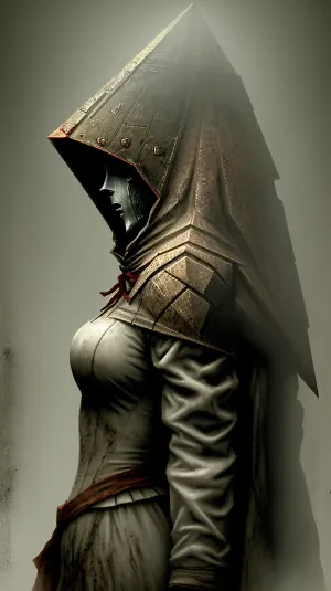 마리아는 항상 사일런트 힐의 신비한 피라미드 헤드 동상에 의해 매료 된 여성이 실제로 살아있고 지하 실험실에 비밀 입구를 감시 한 것으로 충격을 받았다. 새로운 지식과