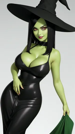 Gruntilda, a woman with green skin and long black hair, was known for her love of all things sexy and grunty. She spent hours browsing through porn sites, imagining herself as the main character in the smuttiest of stories