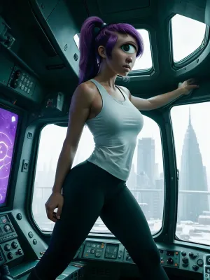 Leela oldukça yetenekli bir AI pilotuydu ve gemisini bir spin için almayı seviyordu. Daha yeni bir yazılım yüklemesini sadece tarayıcıda garip bir şey fark ettiğinde, onun uzay aracı sistemlere yüklemeyi bitirdi - uzun morla güzel bir genç kadın
