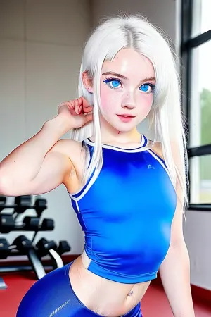 Der Fitness-Trainer war beeindruckt von dem zierlichen Mädchen Körper, mit einer schlanken Taille, kleine Brüste und schlanke Beine. Sie trug ein enges Oberteil und Leggings, die ihre Kurven zeigen
