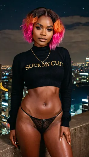 एआई ने नाइजीरियाई महिला की तस्वीर को सही आंखों, मंद चीकबोन्स और पूर्ण होंठों के साथ उत्पन्न किया है। उच्च गुणवत्ता 8k फोटो उसके चेहरे और शरीर के हर विस्तार पर कब्जा। उसकी चिकनी त्वचा बनावट तस्वीर में यथार्थवादी दिखती है। वह है