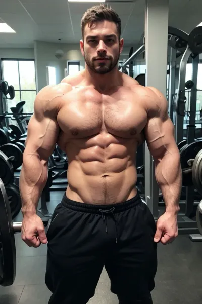 L'homme sur la photo était sans chemise, ses muscles bourdonnaient et scintillent de sueur. Il avait un sourire sur le visage, comme s'il savait quelque chose que le spectateur ne savait pas. Ses yeux étaient sombres et intenses, comme s'il