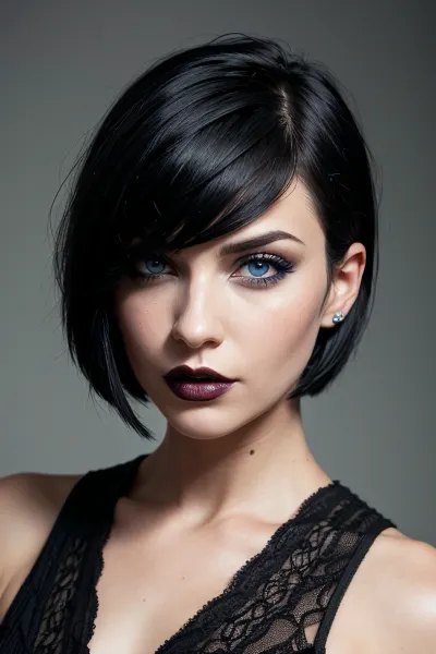 La jolie goth girl était assise à son bureau, regardant l'écran de l'ordinateur. Elle s'ennuyait et avait besoin de quelque chose à faire. Soudain, elle a remarqué un nouveau message sur son écran. Il provenait d'un expéditeur inconnu, mais il avait une photo jointe de