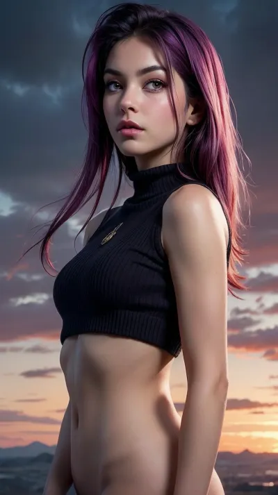 Lily, a young girl with advanced AI skills, created a realistic image of herself naked with a hint of pink in her hair and eyes. She was excited about the possibilities this new technology could unlock for her