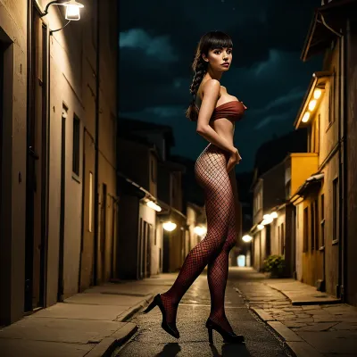 La chica tenía 25 años, con una hermosa cara y cuerpo. Tenía el pelo oscuro largo que cayó en trenzas sueltas, y ella llevaba un vestido elegante de peeptoe que abrazaba perfectamente sus curvas. Sus piernas estaban tonificadas y esbeltas,