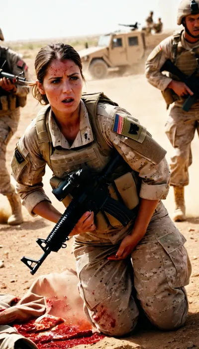 The American soldiers were horrified by the gruesome murder of their fallen comrade in a warzone, where death lurked around every corner