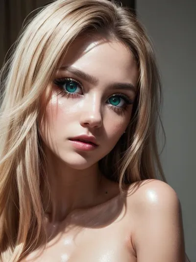 A young Russian star with flawless features and a perfect Instagram model face captivated viewers with her beauty, capturing the essence of perfection in every way
