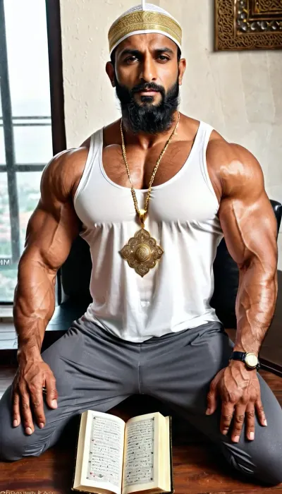 The 40-year-old Muslim bodybuilder with a large and muscular physique was sitting in his bedroom, engrossed in the Quran. He had a large nose, protruding cheekbones, and sharp facial features that made him look like he could