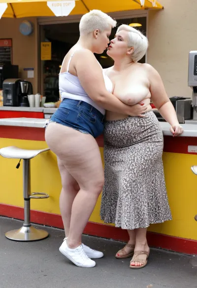 स्थानीय कैफे में कैशियर एक मध्यम आयु वर्ग की महिला थी जिसमें एक पूर्ण शरीर फोटोशूट था। वह बहुत वसा जांघों और saggy मध्यम आयु वर्ग की त्वचा थी, लेकिन उसके सुंदर चेहरे और सफेद बाल उसे बाहर खड़े कर दिया। वह एक छोटी सी