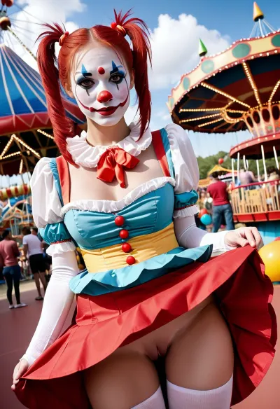 Молодая девушка в белой краске для лица и костюме клоуна стояла перед большой толпой, держа в руках маленький черный ящик. Она нервно говорила в микрофон, описывая, как ИИ может изменить нашу жизнь к лучшему. Когда она говорила, люди начинали