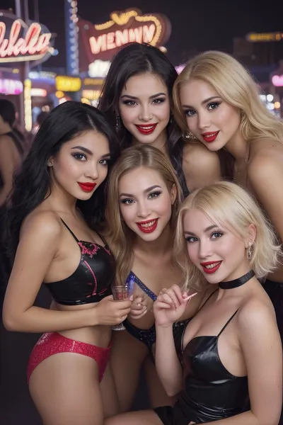 Las Vegas La vida nocturna: una fotografía glamorosa y linterna