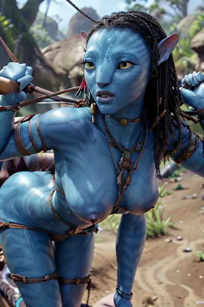 图片描绘了两名非洲奴隶在奴隶市场上热情接吻,由AI生成画面. 奴隶们戴着绳子和首饰,他们的皮肤非常细腻,有铁链和爆裂的嘴唇等细细的细节