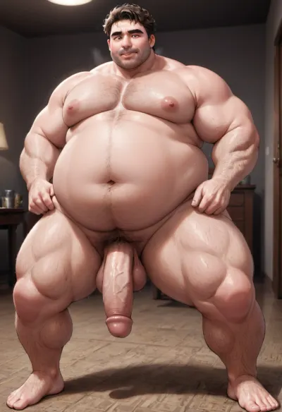 Metin, iki obese saçlı Gay’nin hikayesini çıplak ayaklarıyla pornografik bir resim üreten bir başyapıttır. Bunlardan biri yüzünü ve horozunu gösteriyor, diğeri ayakları gösteriyor