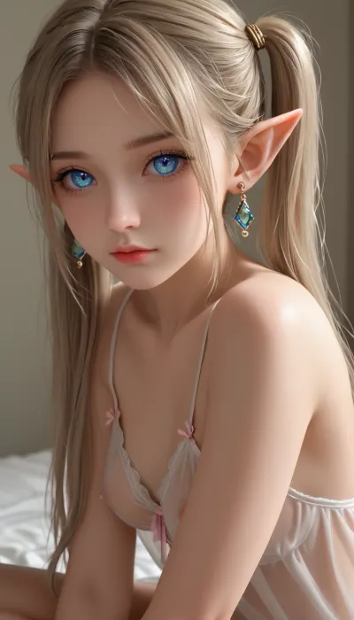 Das Mädchen im Bild ist ein Modell mit langen Haaren und schönen symmetrischen Merkmalen. Sie hat einen unschuldigen Ausdruck, als ob sie weiß, was Sie über sie denken. Ihre Komplexität ist makellos und sie hat sehr lange, schlanke Nägel. Sie